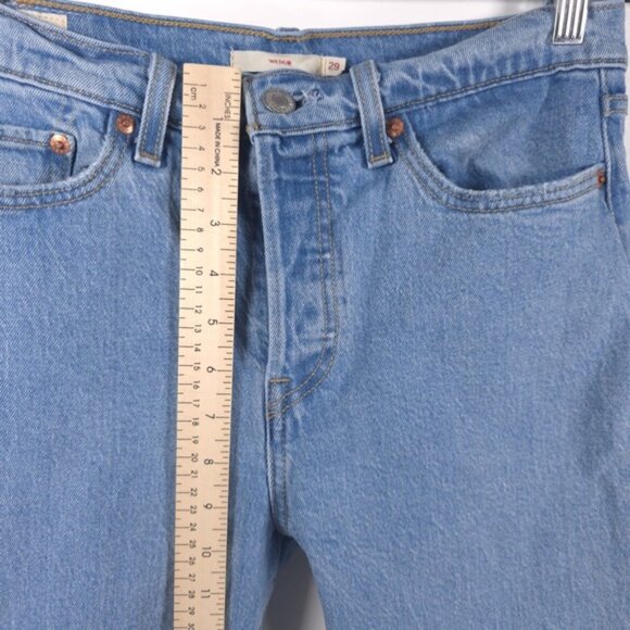 LEVI’S PREMIUM QUALITY CLOTHING WEDGIE Button Fly Jeans Raw Hem COTTON Size 29 - Picture 6 of 14